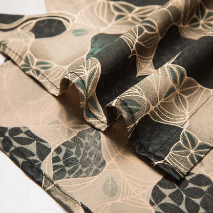 Leaf & Mesh Pattern Luxury Shirt