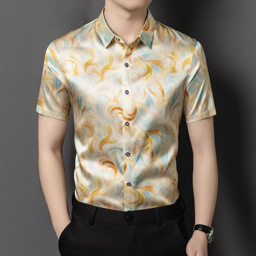 Fluid Pattern Luxury Shirt