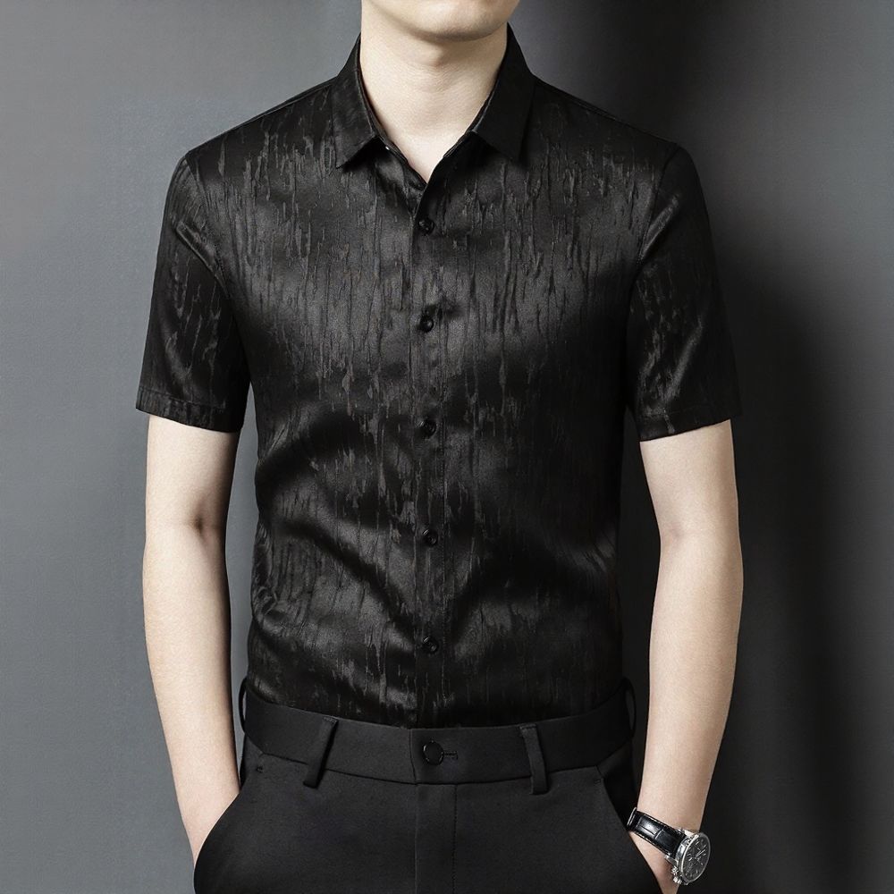 Black Crackle Luxury Shirt