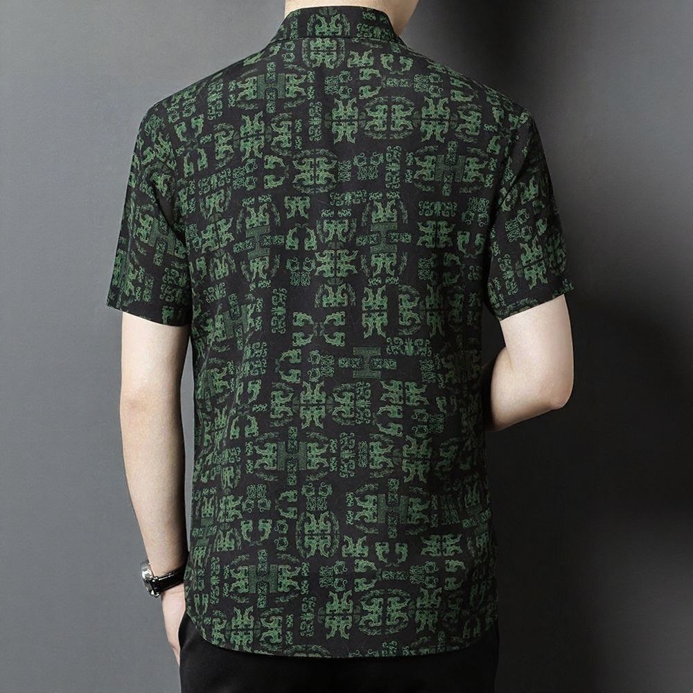 Green Fortune Totem Business Shirt