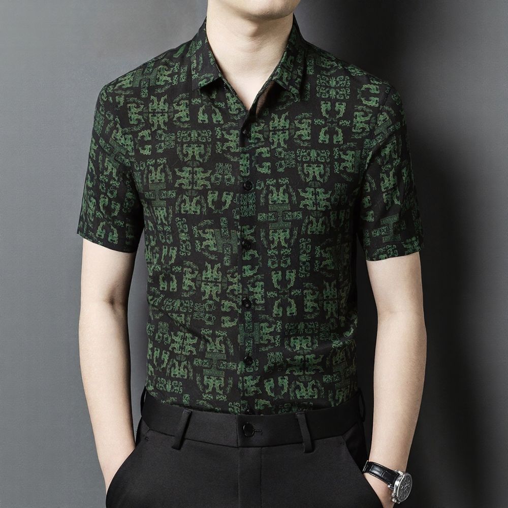 Green Fortune Totem Business Shirt