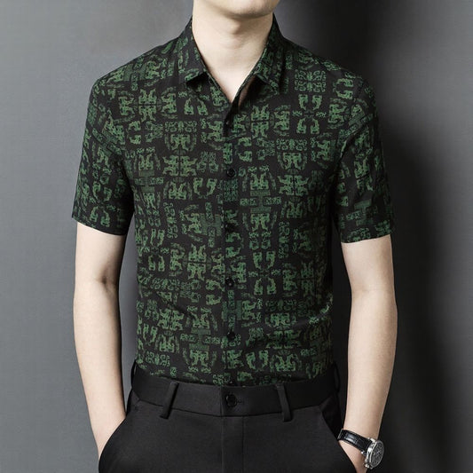 Green Fortune Totem Business Shirt
