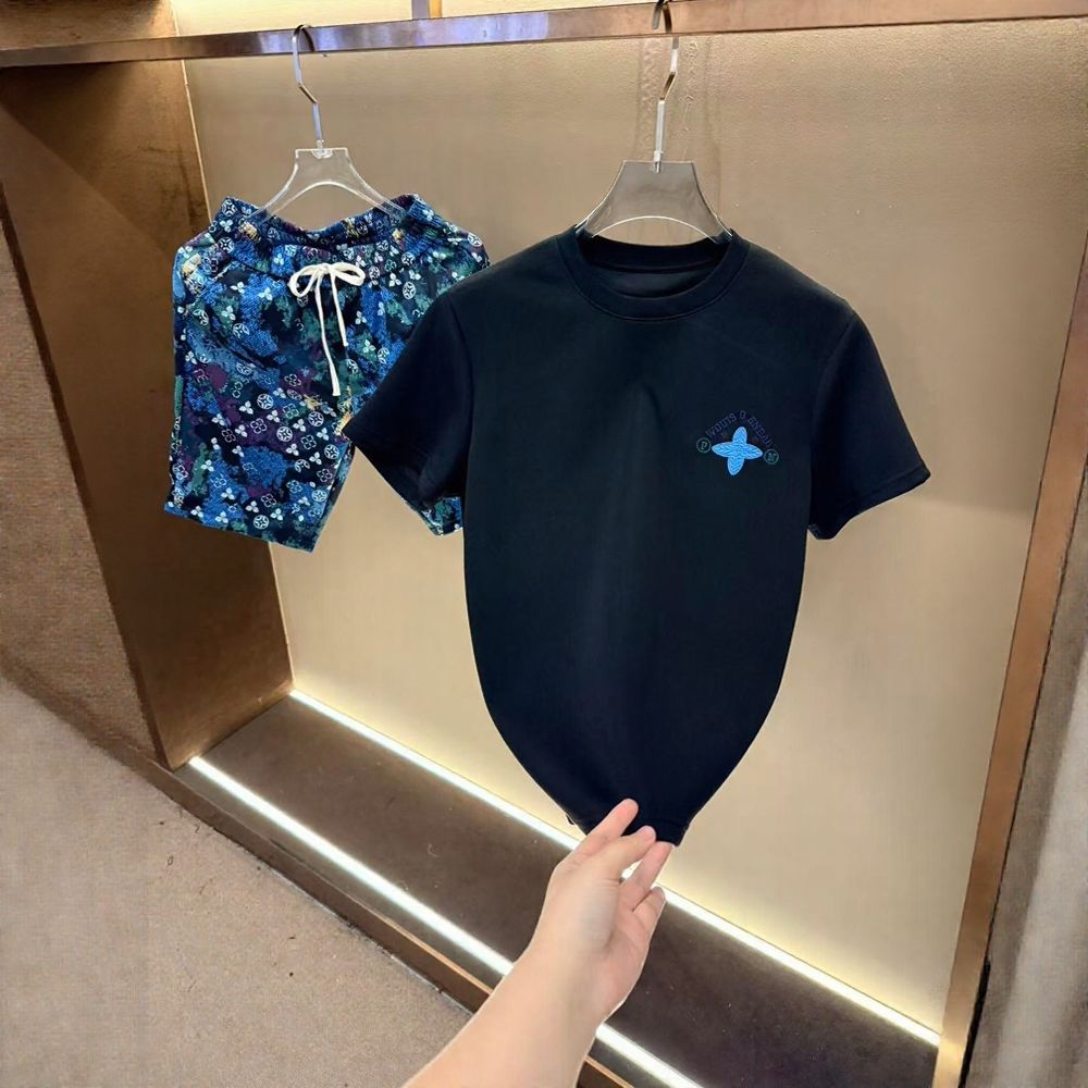 Clover Patchwork T‑Shirt & Shorts Set