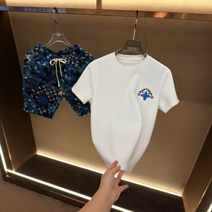 Clover Patchwork T‑Shirt & Shorts Set