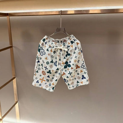 Leaf Pattern T‑Shirt & Shorts Set