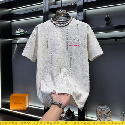 Nail‑Inspired Distressed T‑Shirt