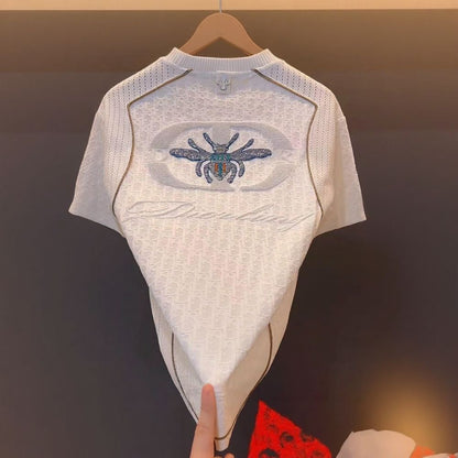 Sequin Bee Embossed T‑Shirt