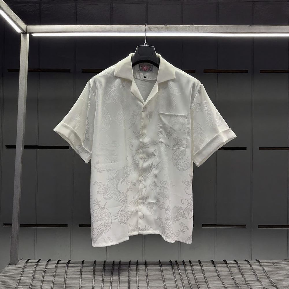 High-end Chinese Dragon Mythical Creature Subtle Pattern Shirt
