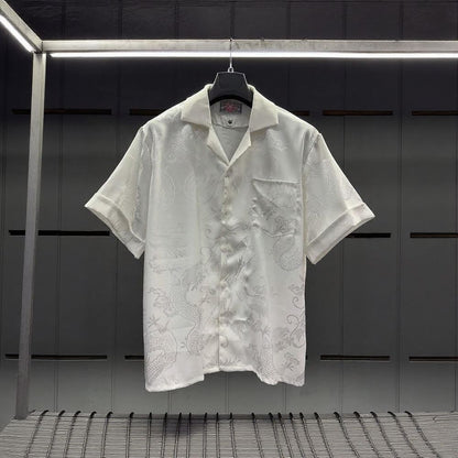 High-end Chinese Dragon Mythical Creature Subtle Pattern Shirt