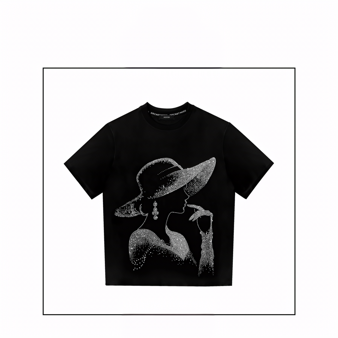 Elegant Lady Rhinestone T-Shirt