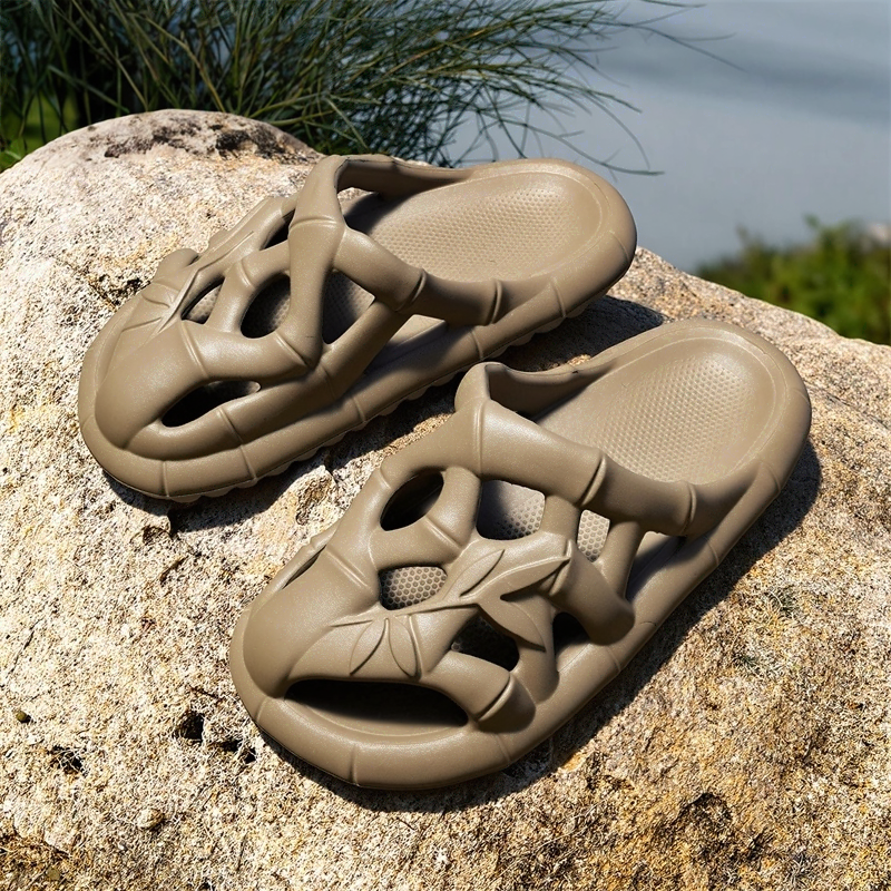 Bamboo Texture Cutout EVA Slides