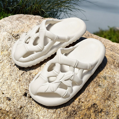 Bamboo Texture Cutout EVA Slides