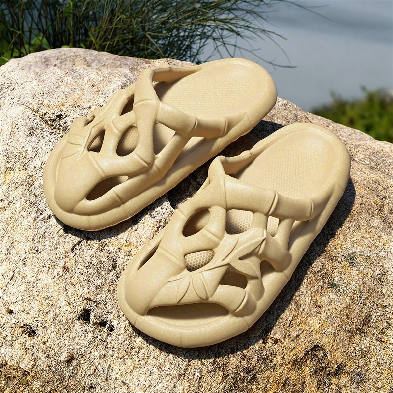 Bamboo Texture Cutout EVA Slides