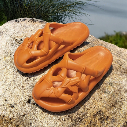 Bamboo Texture Cutout EVA Slides
