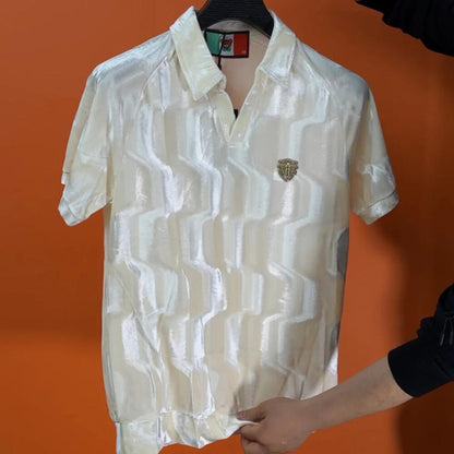 Subtle Embossed Luxury Polo Shirt