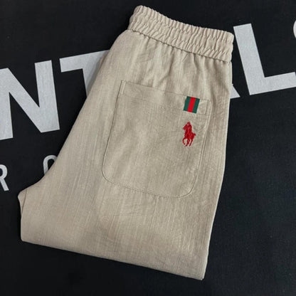 Horse Rider Logo Formal Business Pants