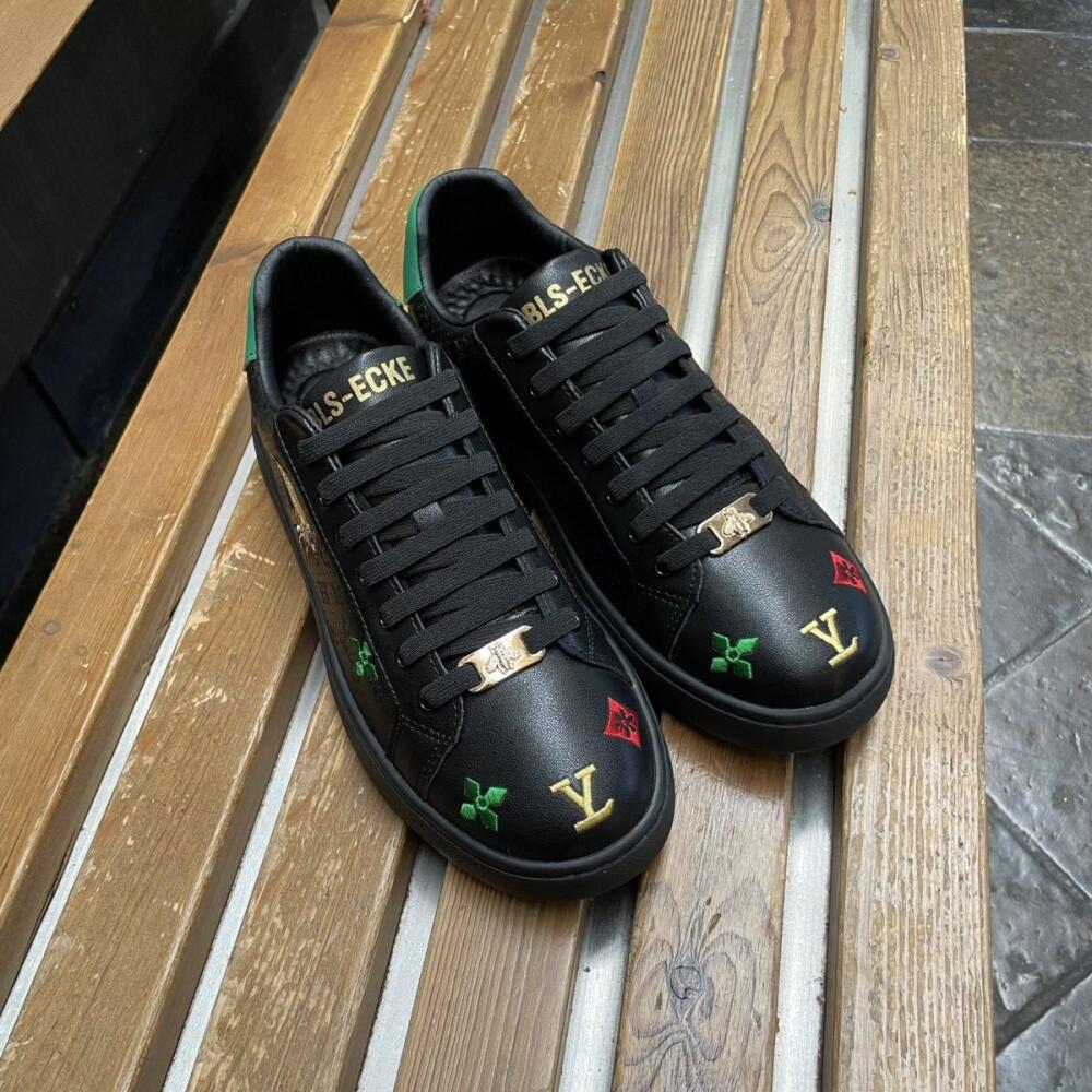 Subtle Bee Embroidered Casual Shoes
