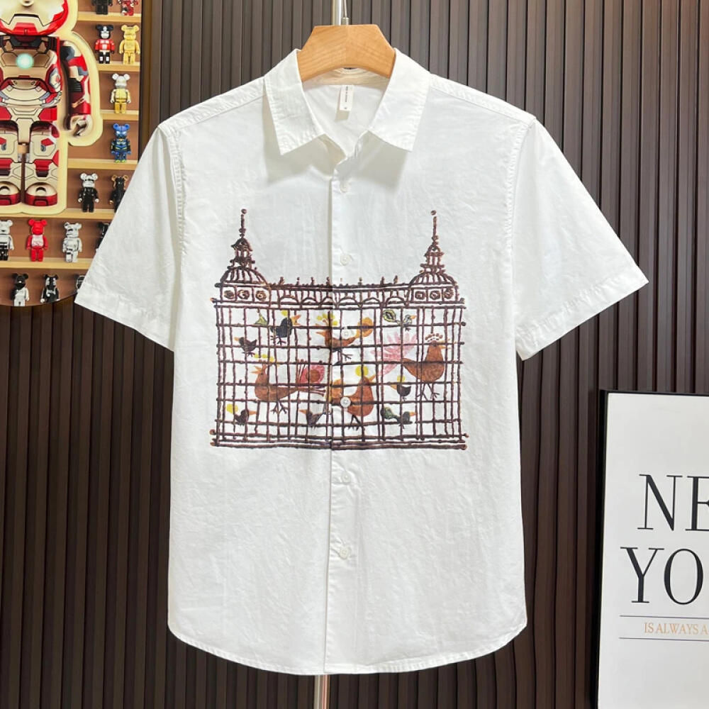 Castle Birdcage Print Shirt
