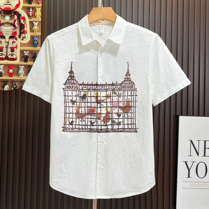 Castle Birdcage Print Shirt