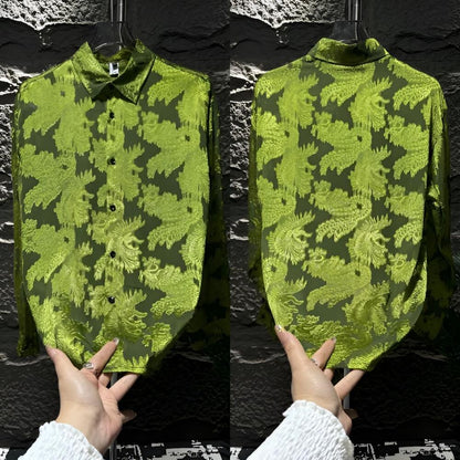 Floral Embossed Shirt