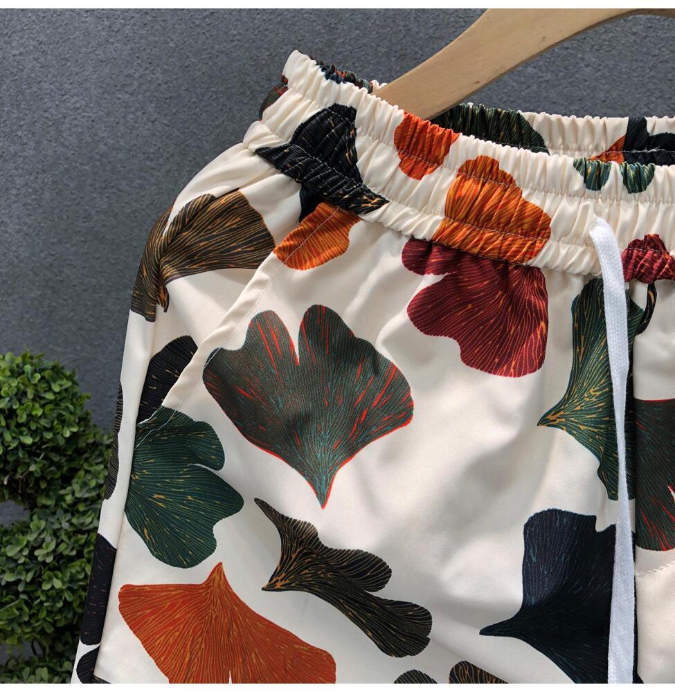 Leaf Pattern Shorts