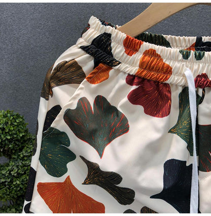 Leaf Pattern Shorts
