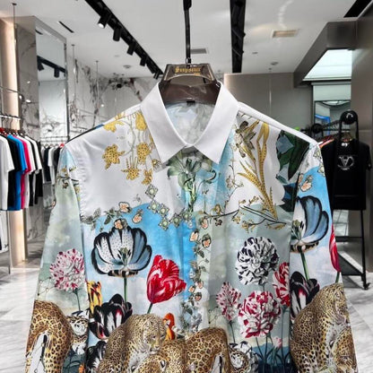 Jungle Leopard Group Print Shirt