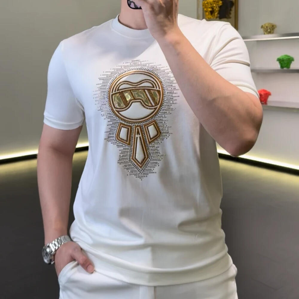 Golden Portrait T‑Shirt