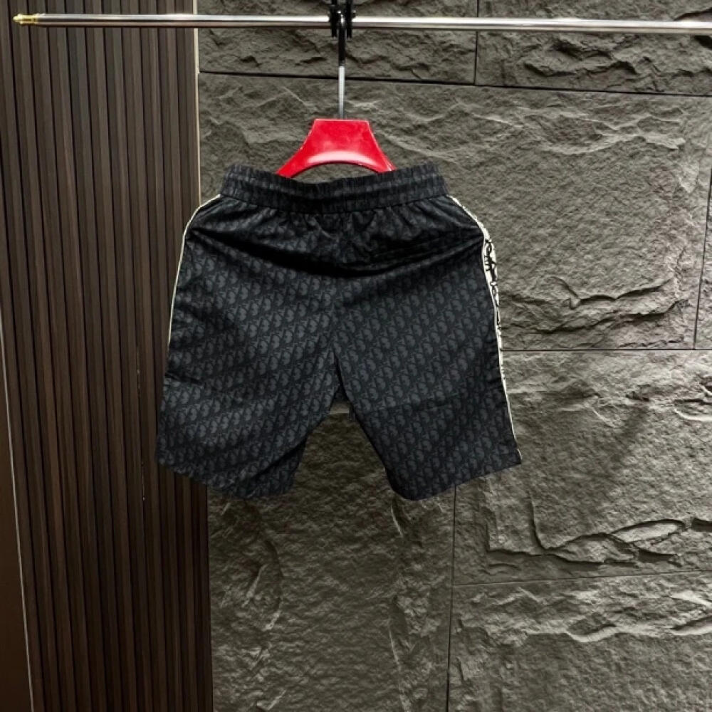 Black and White Color Block Luxury Casual Shorts