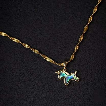 Iridescent Unicorn Necklace