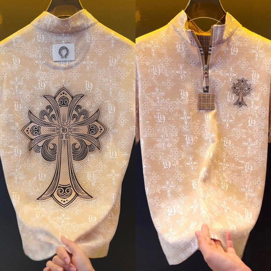 Cross Rhinestone T‑Shirt