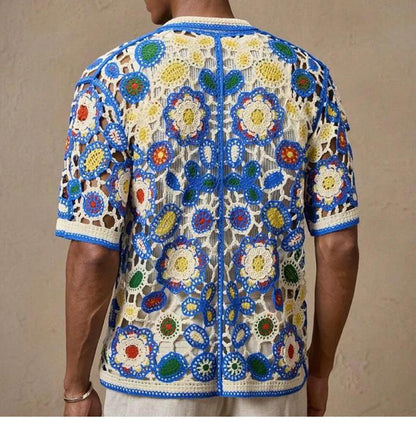 Hollow Out Woven Shirt