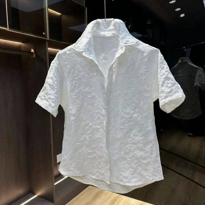 Flower Embossed Shirt
