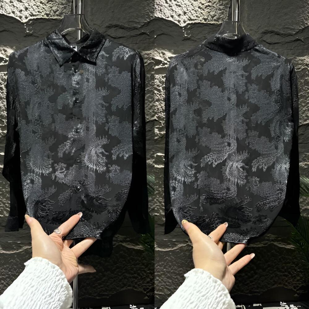 Floral Embossed Shirt