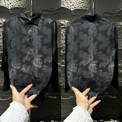 Floral Embossed Shirt