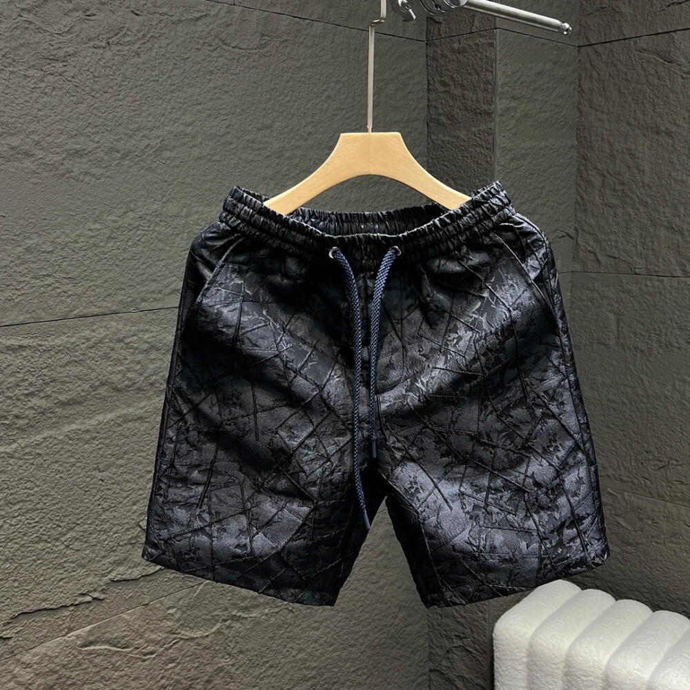 Vintage Subtle Pattern Embroidered Shorts