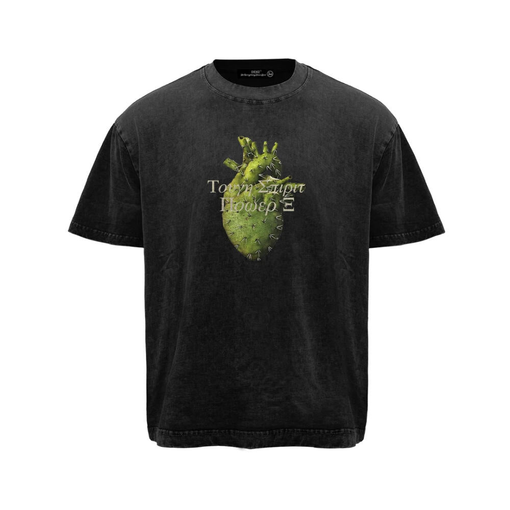 Cactus-Heart Print T-Shirt