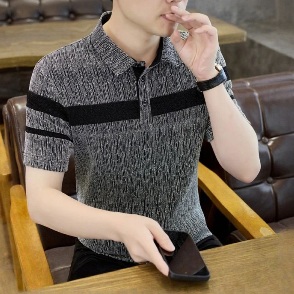 Silk Thread Business Polo Shirt