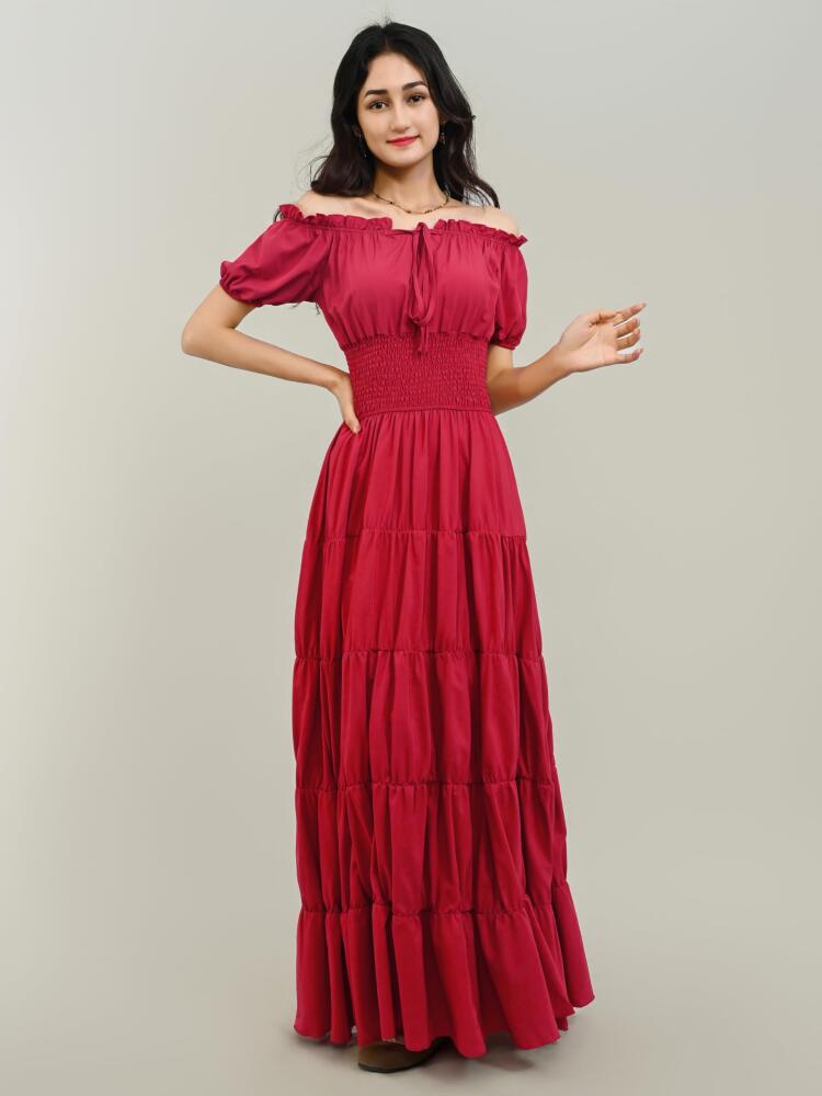 V-Neck Sleeveless Solid Color Patchwork Flared Maxi Dress