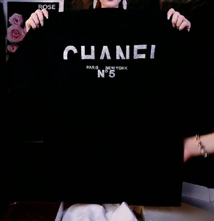 Exquisite Gem Embellished T‑Shirt