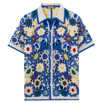 Hollow Out Woven Shirt