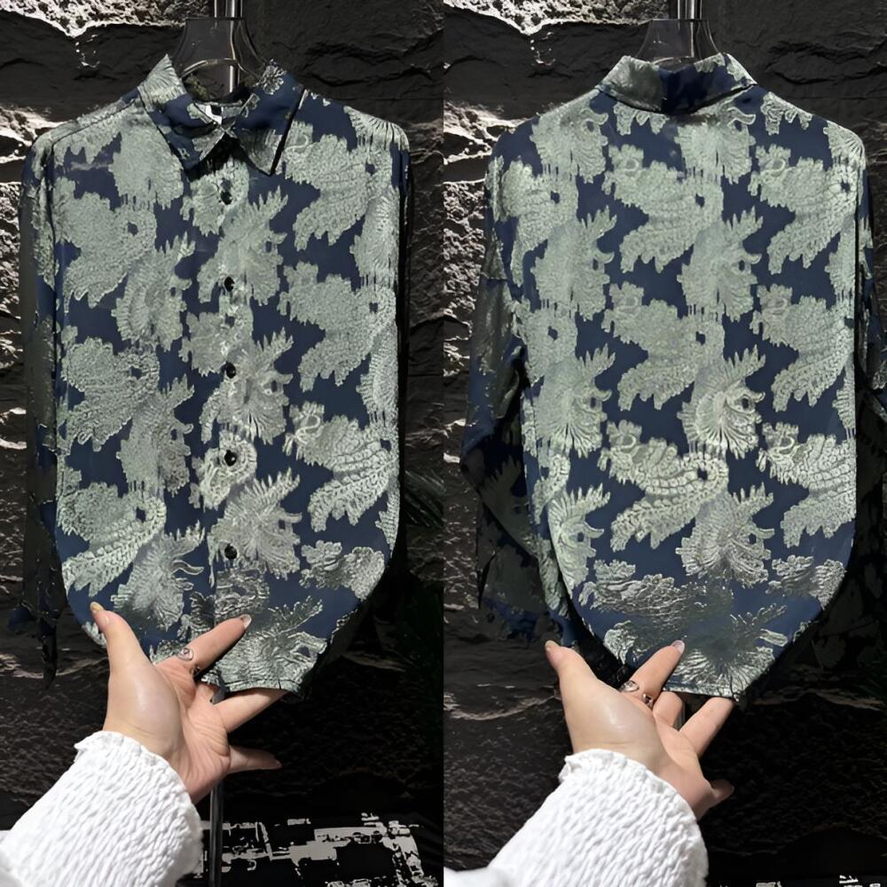 Floral Embossed Shirt