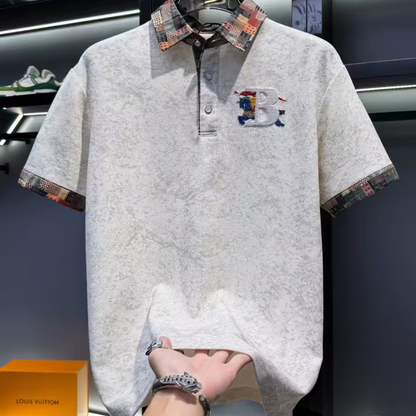 High-end embroidered polo shirt