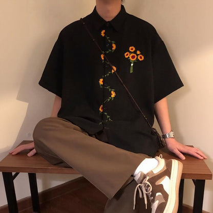 Sunflower Print Shirt