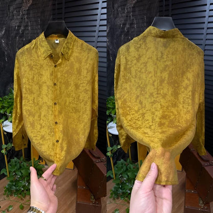 Sheer Shadow Pattern Shirt