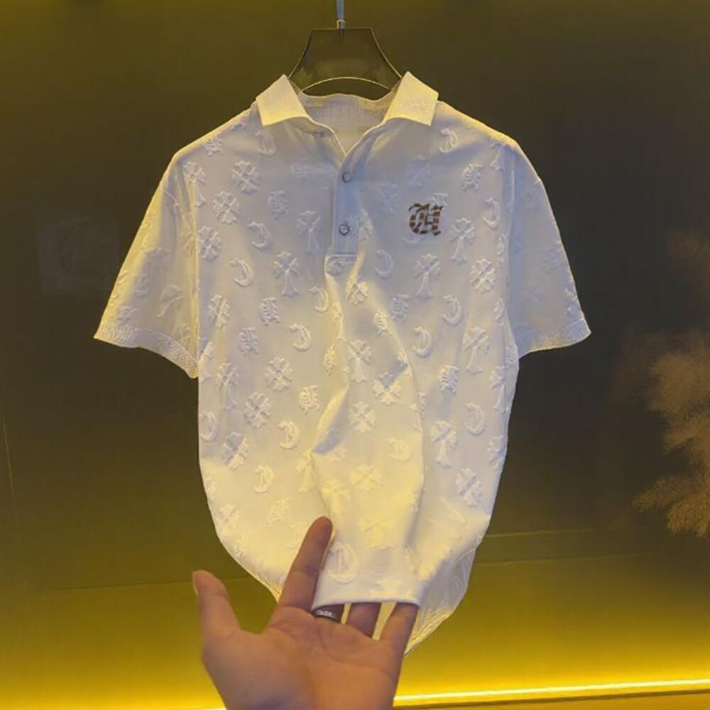 Rune Embossed Polo Shirt