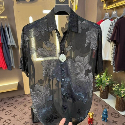 Floral Hollow Out Shirt