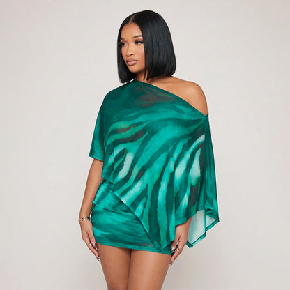 two-piece set of cover-up and skirt