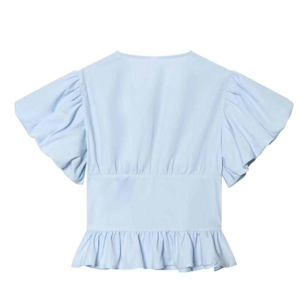 Puff Sleeve Crop Top