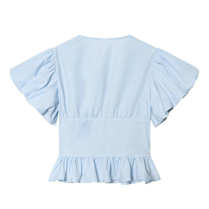 Puff Sleeve Crop Top